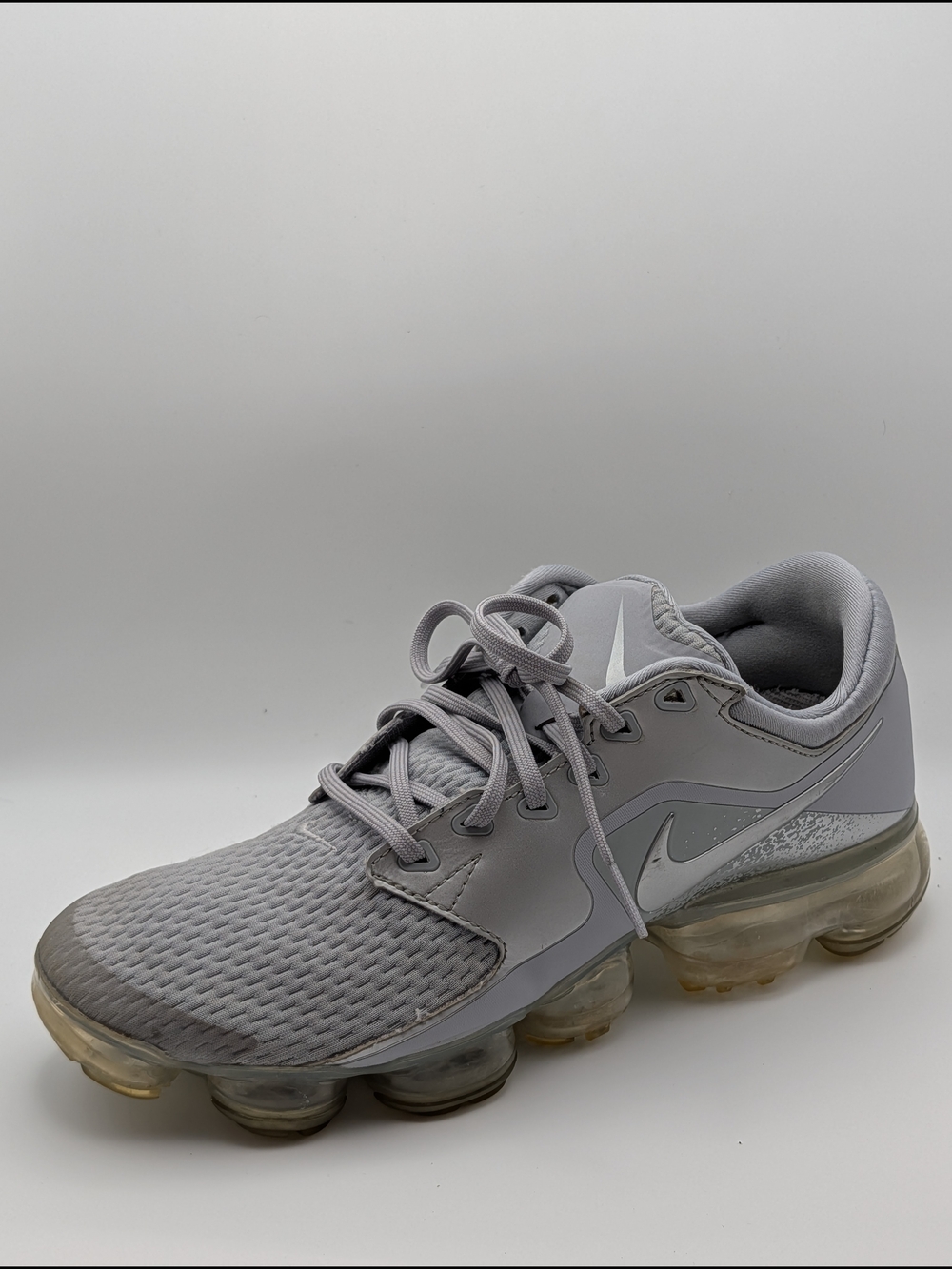 Nike VaporMax Grey Mesh Running Shoe